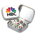 Small Silver Mint Tin Filled w/ Printed Mints